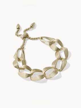 Kendra Scott Kira chain  Textured Gold Link Bracelet